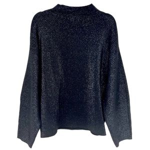H&M Sparkly Mock Neck Sweater